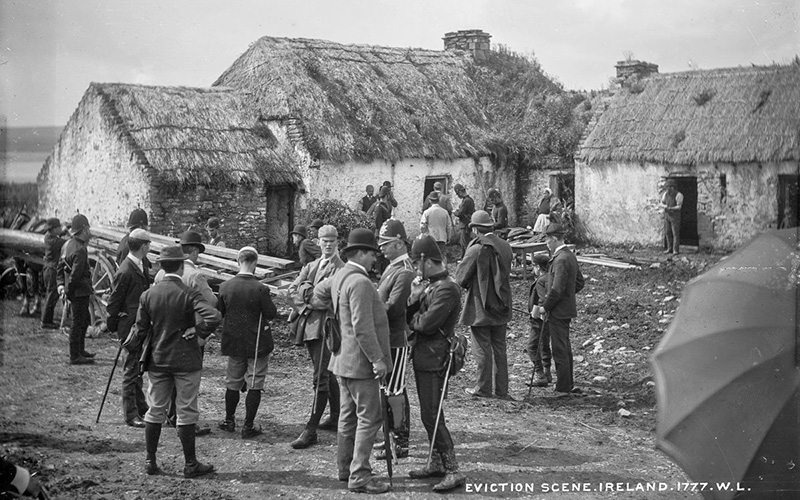 Evictions in Moyasta, County Clare, late 1800s